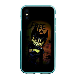 Чехол iPhone XS Max матовый Бенди Bendy And The Ink Machine, цвет: 3D-мятный