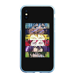 Чехол iPhone XS Max матовый Kuroko No Basket, цвет: 3D-голубой