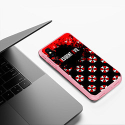 Чехол iPhone XS Max матовый Umbrella Corporation Pattern, цвет: 3D-баблгам — фото 2