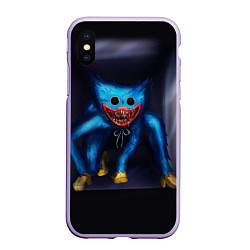 Чехол iPhone XS Max матовый POPPY PLAYTIME HAGGY WAGGY ПОППИ ПЛЕЙТАЙМ, цвет: 3D-светло-сиреневый