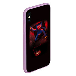 Чехол iPhone XS Max матовый POPPY PLAYTIME HAGGY WAGGY ПОППИ ПЛЕЙТАЙМ ХАГГИ ВА, цвет: 3D-сиреневый — фото 2