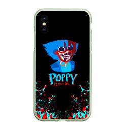 Чехол iPhone XS Max матовый ХАГГИ ВАГГИ Poppy Playtime, цвет: 3D-салатовый