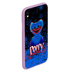 Чехол iPhone XS Max матовый Poppy Playtime хоррор, цвет: 3D-сиреневый — фото 2