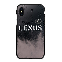 Чехол iPhone XS Max матовый LEXUS Lexus - Краски, цвет: 3D-черный