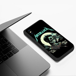 Чехол iPhone XS Max матовый Metallica - Sad But True, цвет: 3D-черный — фото 2