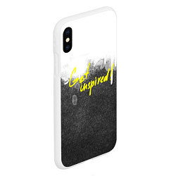 Чехол iPhone XS Max матовый Коллекция Get inspired! Абстракция Wp-fl-158-f-r-6, цвет: 3D-белый — фото 2