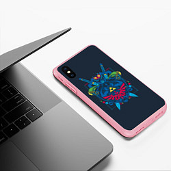 Чехол iPhone XS Max матовый Оружие Линка, цвет: 3D-баблгам — фото 2