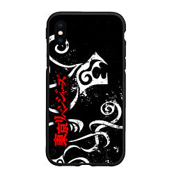 Чехол iPhone XS Max матовый DRAKEN TATTOO WHITE ТОСВА, цвет: 3D-черный