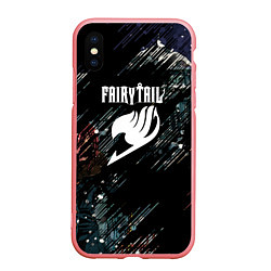 Чехол iPhone XS Max матовый Fairy tail хвост феи, цвет: 3D-баблгам