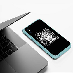 Чехол iPhone XS Max матовый АХЕГАО AHEGAO аниме, цвет: 3D-мятный — фото 2