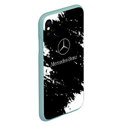 Чехол iPhone XS Max матовый Mercedes-Benz Авто, цвет: 3D-мятный — фото 2