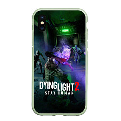 Чехол iPhone XS Max матовый Dying Light: Stay Human - логово зомби