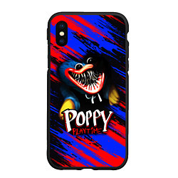 Чехол iPhone XS Max матовый POPPY PLAYTIME HAGGY WAGGY ПОППИ ПЛЕЙТАЙМ ИГРА ХАГ, цвет: 3D-черный