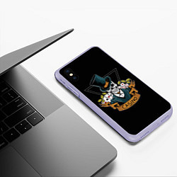 Чехол iPhone XS Max матовый Казино Casino, цвет: 3D-светло-сиреневый — фото 2