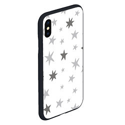 Чехол iPhone XS Max матовый Звездочкиstars, цвет: 3D-черный — фото 2