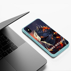 Чехол iPhone XS Max матовый DARK SOULS III Рыцарь Солнца Дарк Соулс, цвет: 3D-мятный — фото 2