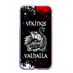 Чехол iPhone XS Max матовый Викинги: Вальхалла Vikings: Valhalla, цвет: 3D-сиреневый