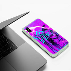 Чехол iPhone XS Max матовый Katana Zero Катана Зеро Самурай, цвет: 3D-салатовый — фото 2