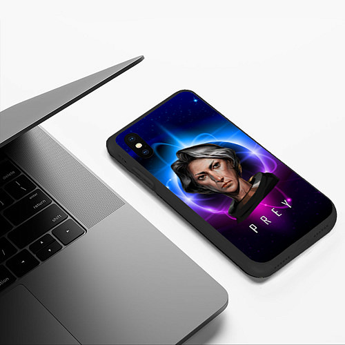 Чехол iPhone XS Max матовый PREY GIRL PLANET / 3D-Черный – фото 3