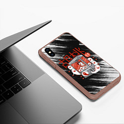 Чехол iPhone XS Max матовый АВТОМАТ С ПРИЗРАКАМИ ХУ ТАО ГЕНШИН ИМПАКТ, цвет: 3D-коричневый — фото 2