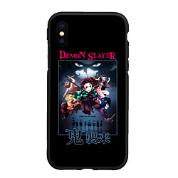 Чехол iPhone XS Max матовый Клинок, рассекающий демонов - плакат