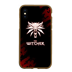Чехол iPhone XS Max матовый The Witcher Тем кто любит играть супер, цвет: 3D-коричневый
