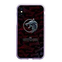 Чехол iPhone XS Max матовый The Witcher Игра классная, цвет: 3D-светло-сиреневый