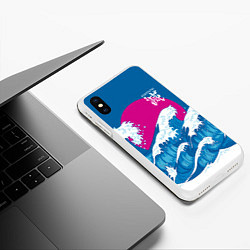 Чехол iPhone XS Max матовый Kisatsutai - корпус бойни демонов, цвет: 3D-белый — фото 2