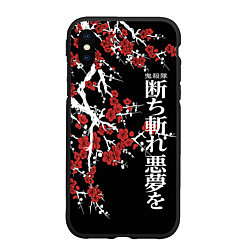 Чехол iPhone XS Max матовый Корпус бойни демонов, цвет: 3D-черный