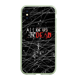 Чехол iPhone XS Max матовый Мы все мертвы All of Us Are Dead, цвет: 3D-салатовый