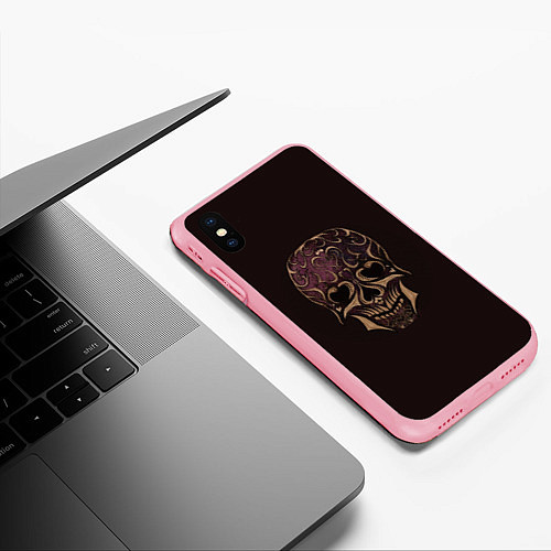 Чехол iPhone XS Max матовый Череп валентинка by Apkx / 3D-Баблгам – фото 3