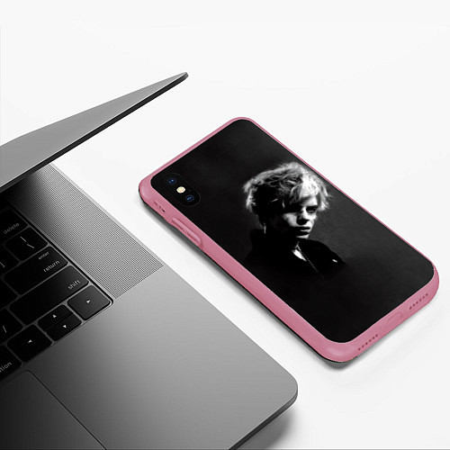 Чехол iPhone XS Max матовый Pharaoh Million Dollar Album Фараон ЧБ / 3D-Малиновый – фото 3