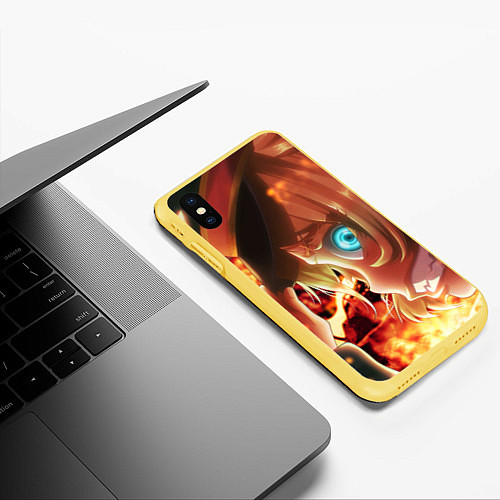 Чехол iPhone XS Max матовый Saga of Tanya the Evil Военная хроника маленькой д / 3D-Желтый – фото 3