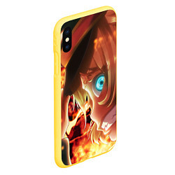 Чехол iPhone XS Max матовый Saga of Tanya the Evil Военная хроника маленькой д, цвет: 3D-желтый — фото 2