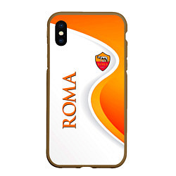 Чехол iPhone XS Max матовый Рома, цвет: 3D-коричневый