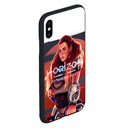 Чехол iPhone XS Max матовый Aloy Horizon, цвет: 3D-черный — фото 2