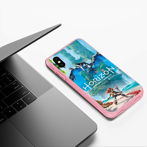 Чехол iPhone XS Max матовый Horizon Запретный Запад Элой / 3D-Баблгам – фото 3