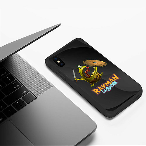 Чехол iPhone XS Max матовый Rayman Legends Black / 3D-Черный – фото 3