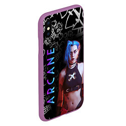 Чехол iPhone XS Max матовый JINX ARCANE, цвет: 3D-фиолетовый — фото 2