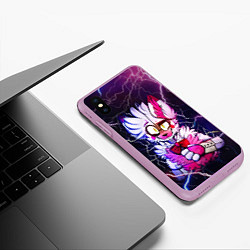 Чехол iPhone XS Max матовый Foxy Five Nights at Freddys, цвет: 3D-сиреневый — фото 2