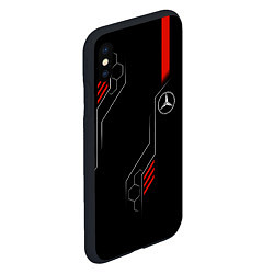 Чехол iPhone XS Max матовый AMG MERCEDES ТЕХНОЛОГИИ, цвет: 3D-черный — фото 2