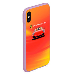 Чехол iPhone XS Max матовый Porsche porsche, цвет: 3D-сиреневый — фото 2