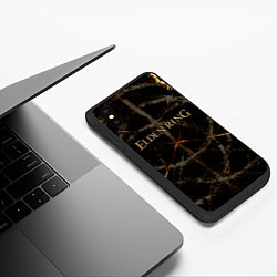Чехол iPhone XS Max матовый ELDEN RING СИМВОЛ ЛОГО, цвет: 3D-черный — фото 2