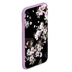 Чехол iPhone XS Max матовый Краски весны, цвет: 3D-сиреневый — фото 2
