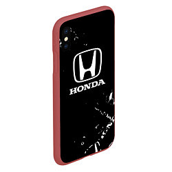 Чехол iPhone XS Max матовый Honda CR-Z, цвет: 3D-красный — фото 2