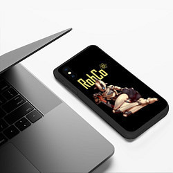Чехол iPhone XS Max матовый Fallout - RobCo, цвет: 3D-черный — фото 2