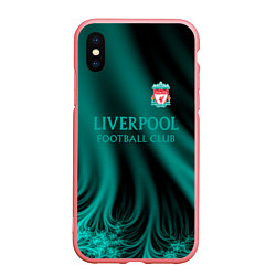 Чехол iPhone XS Max матовый Liverpool спорт