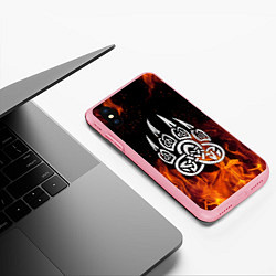 Чехол iPhone XS Max матовый РУНЫ ВЕЛЕС ОГОНЬ, цвет: 3D-баблгам — фото 2