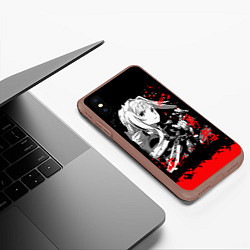 Чехол iPhone XS Max матовый Алиса Цуберг, цвет: 3D-коричневый — фото 2