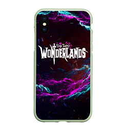 Чехол iPhone XS Max матовый Tiny Tinas Wonderlands, logo, цвет: 3D-салатовый